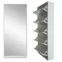 5 Door Mirror Shoe Cabinet